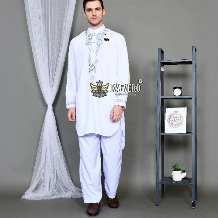 Baju Muslim Koko - Setelan Pakistan Al-Mashka - Setelan baju Muslim RAFVERO Original
