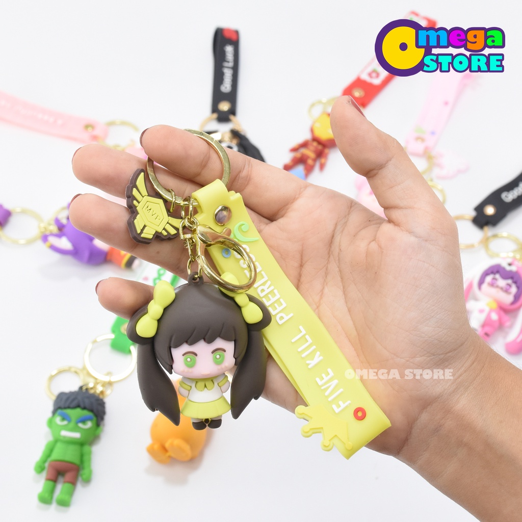 Gantungan Tas Squid Game Gantungan Kunci Karakter Marvel Murah Meriah Anime Key Chain - 259