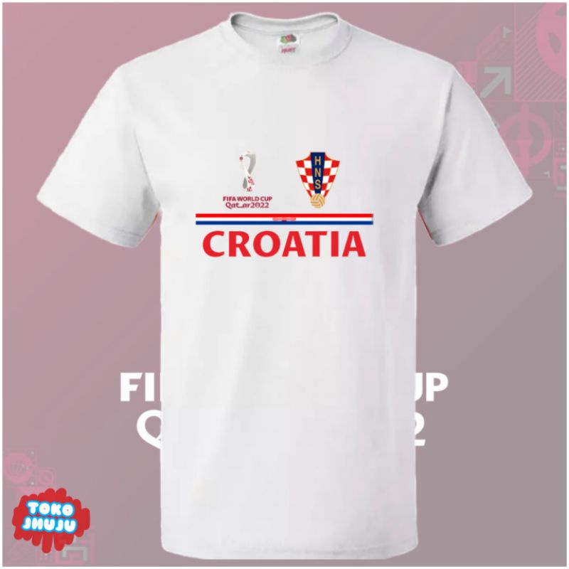 Baju Kaos Piala Dunia World Cup 2022 Team Croatia