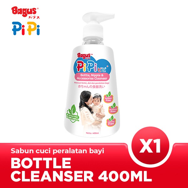 Bagus Pipi Bottle Nipple &amp; Accessories Cleanser Botol 400 ml