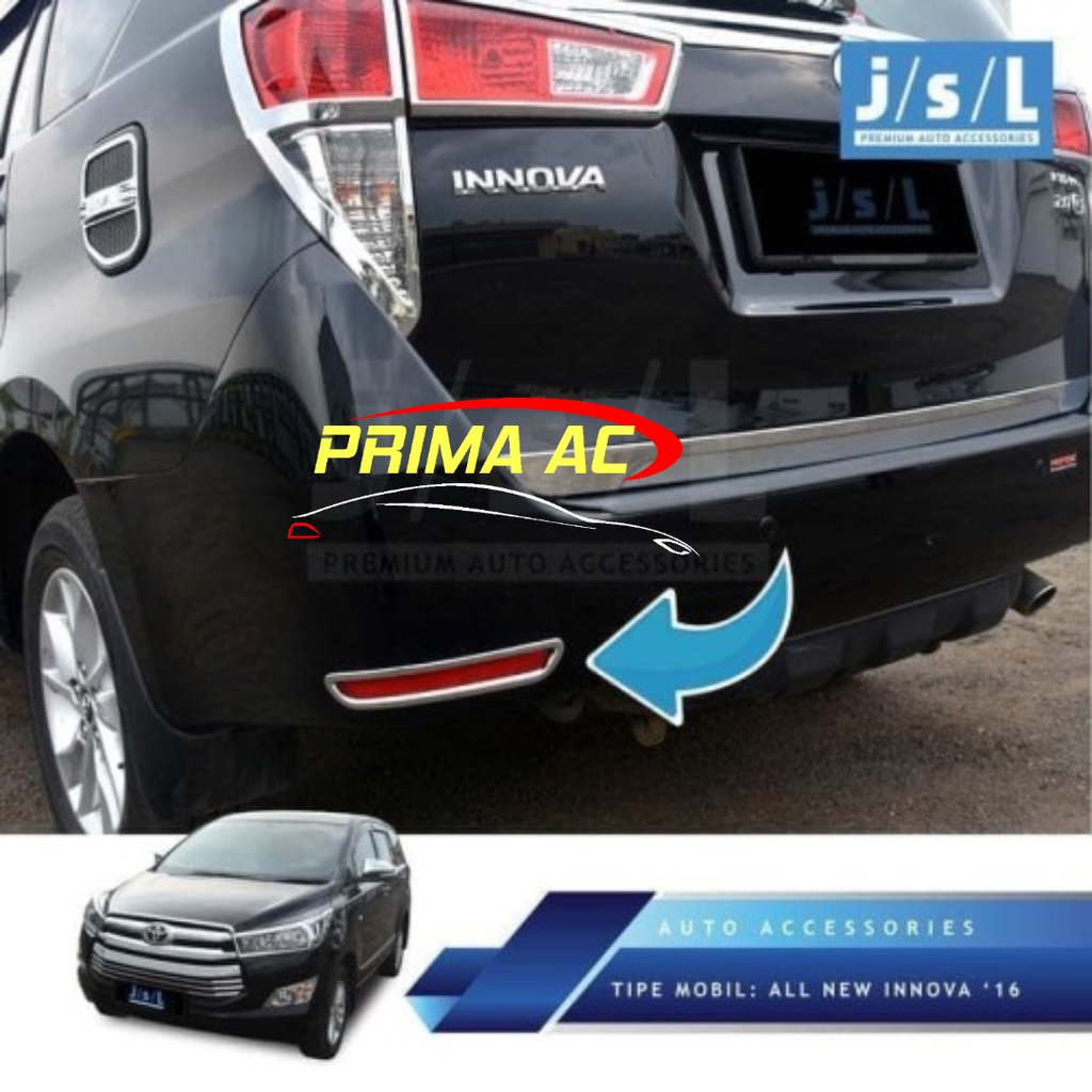 PROMO INNOVA REBORN JSL COVER GARNISH GARNIS LIST REFLEKTOR BELAKANG REAR REFLECTOR INNOVA REBORN AK