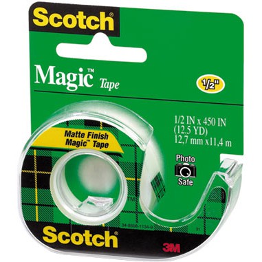 

SCOTCH MAGIC TAPE 104 UK.1/2IN X 45IN / 3M SCOTCH MAGIC TAPE CAT 104