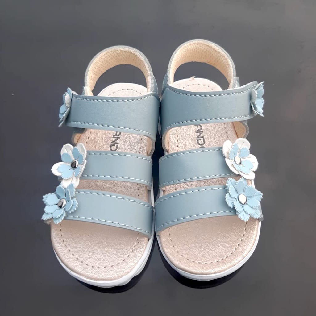 Sandal Tali Anak Perempuan VINANDOZ SA04 - Motif Bunga - Kualitas Import