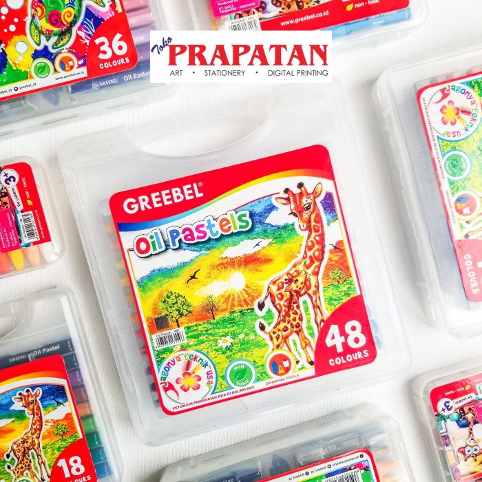 

Crayon Greebel Oil Pastel 48 warna