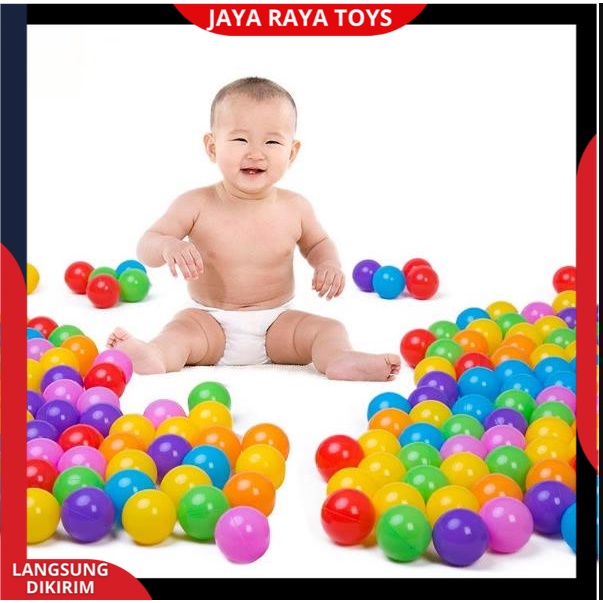 Mainan Anak mandi bola BATHING BALL mainan mandi bola warna warni 25pcs ukuran 6.5mm bahan tebal SNI