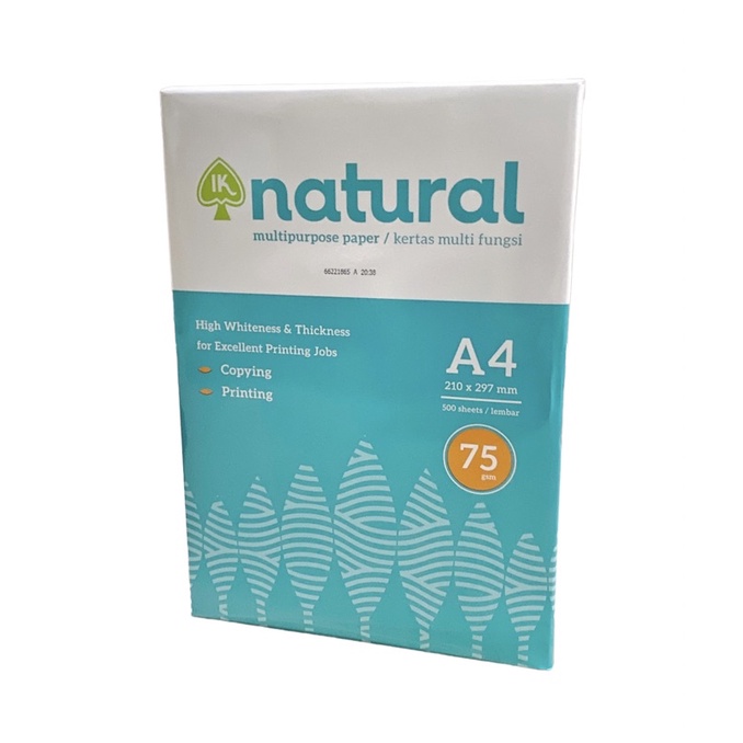 ATK Medan KERTAS HVS A4 NATURAL 75 gram (1 rim)