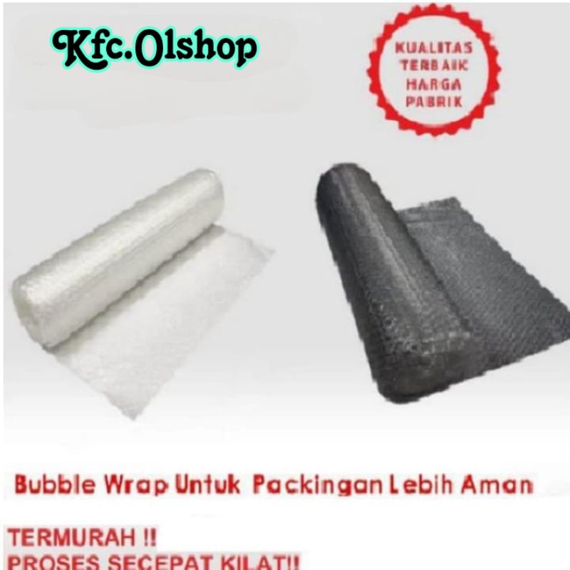 

Bubble Wrap Hitam & Putih untuk Packing per 1 pcs barang ⭐kfc.Olshop⭐