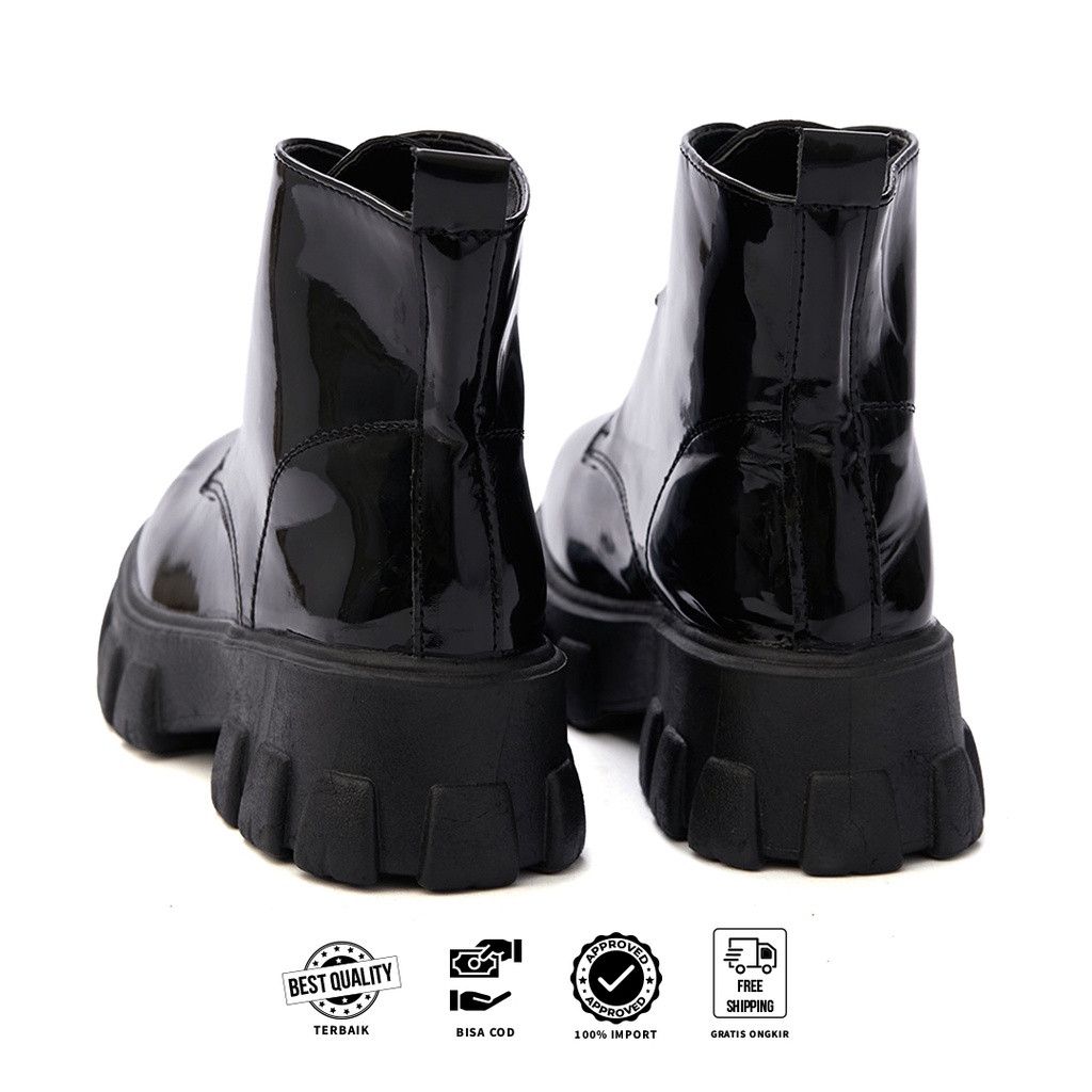 FREE KOTAK SEPATU !!! SALE!!! COD ORIGINAL SEPATU BOOTS WANITA IMPORT PREMIUM MARTIN BOOTS - 508