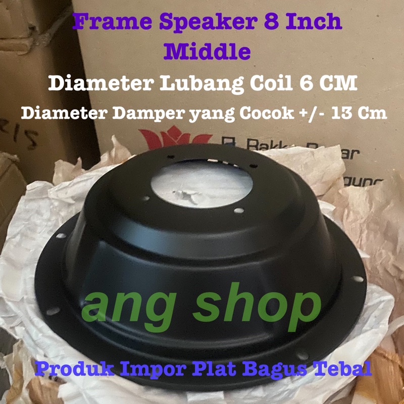 Frame 8 Inch Middle Rangka Speaker 8" Midel Plat Bagus Tebal Speaker 8 In Mid