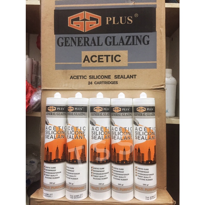 Lem Kaca Silikon Sealent GG plus ASAM General Glazing