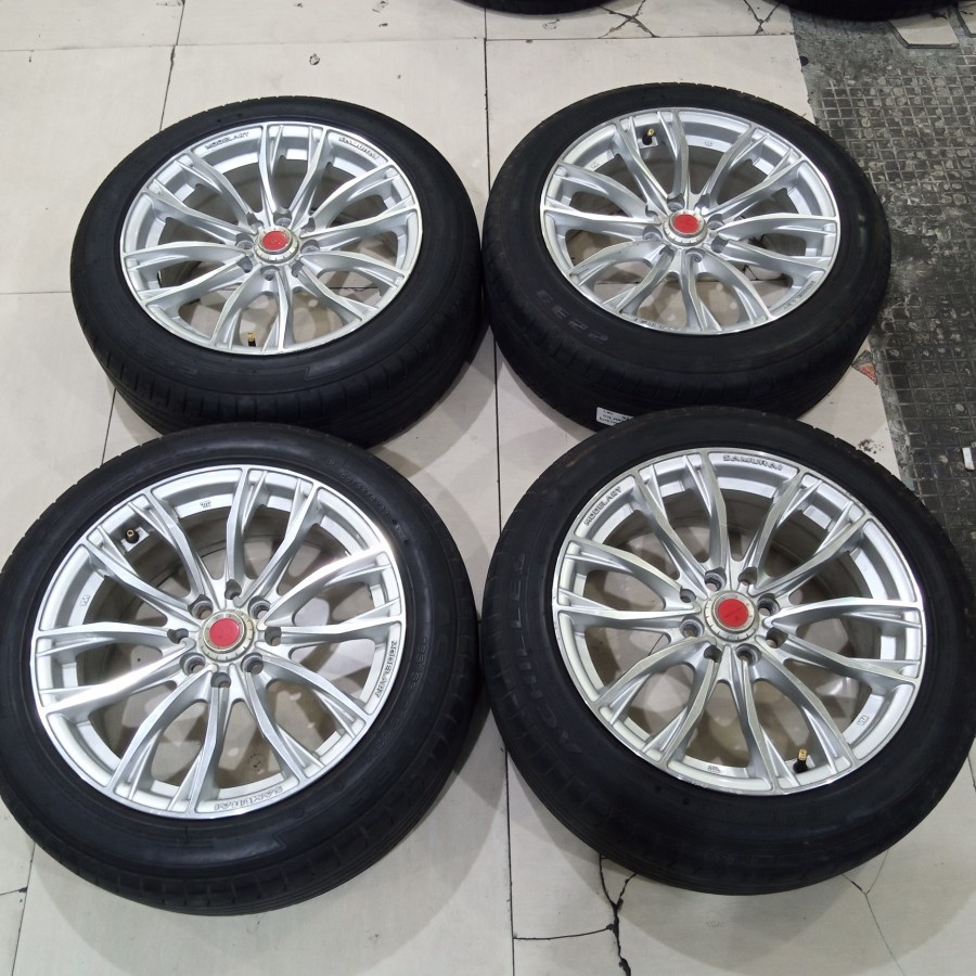 VELG MOBIL Racing Brio Agya MODELART RING 16x7 ET38 PCD 4x100 4x114 BAN ACHILLES 185/55