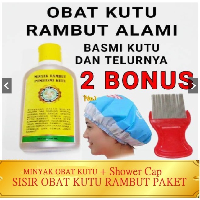 TERLARIS !! - Minyak Rambut Pembasmi Kutu - Obat Kutu Rambut dan Telurnya - OBAT KUTU CAP TIGA JARI bukan peditox