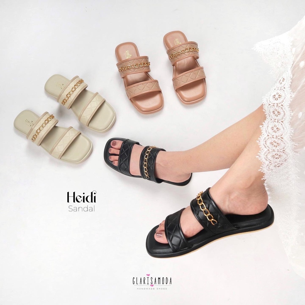 GLARISAMODA Heidi sandal wanita / sandal rumah / sandal nyaman empuk