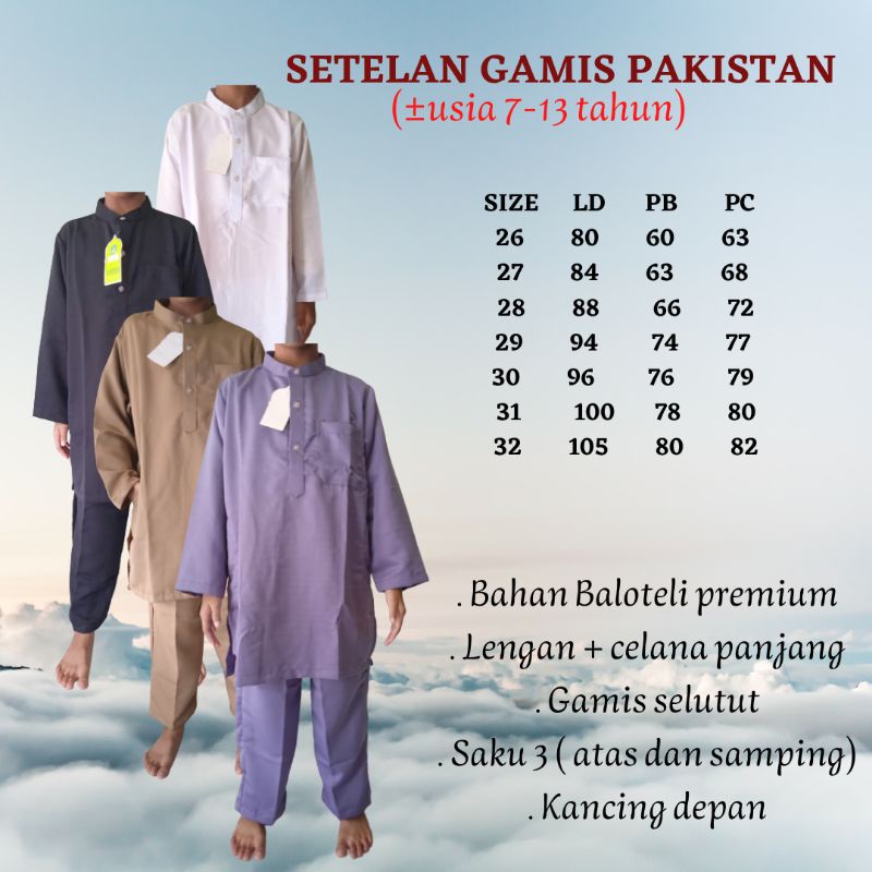 SETELAN KURTA  ANAK-REMAJA/ SETELAN GAMIS SELUTUT