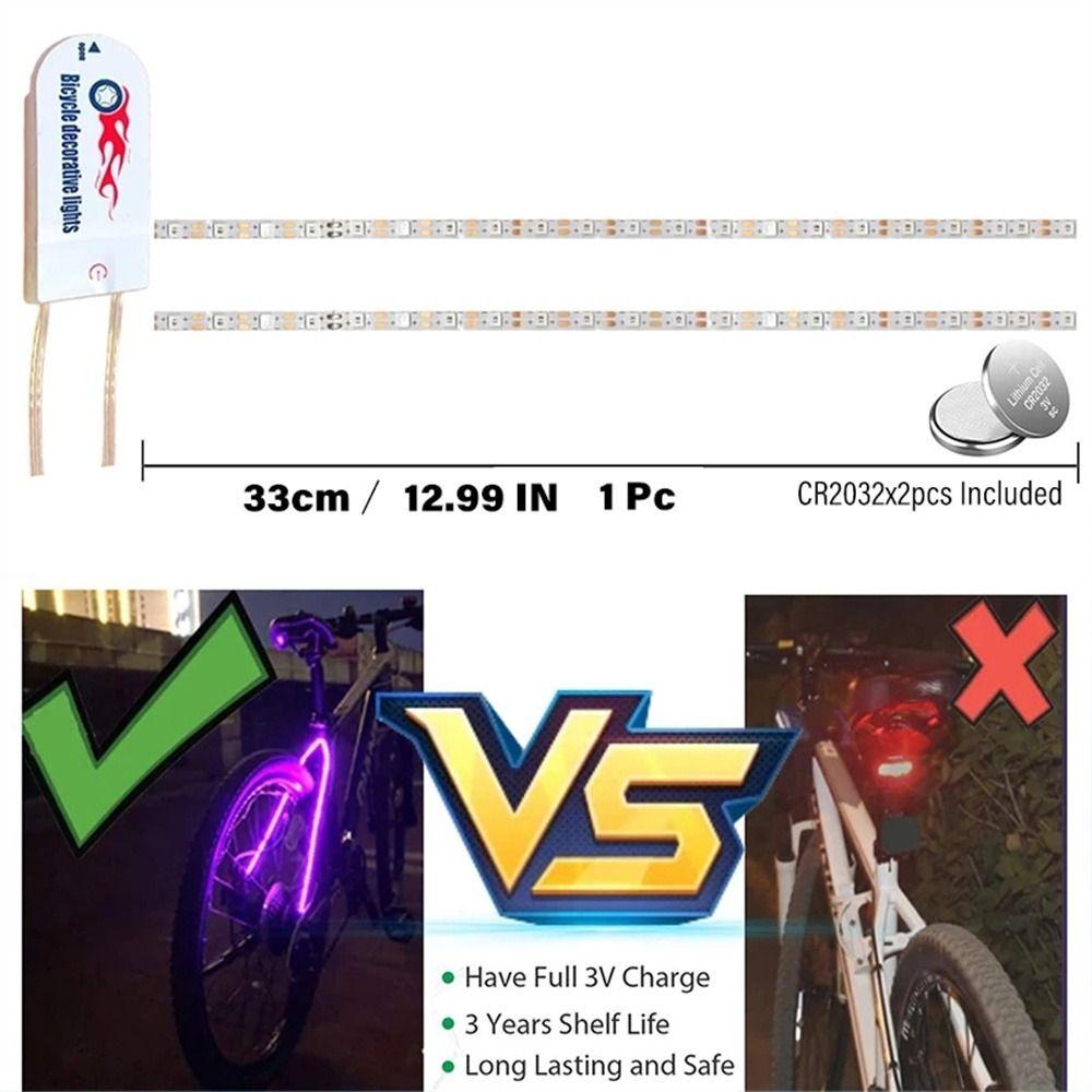 Lanfy Lampu Belakang Sepeda Road Bike Safety Scooter Frame Dekorasi Skateboard MTB Sepeda Bike Rear Lamp