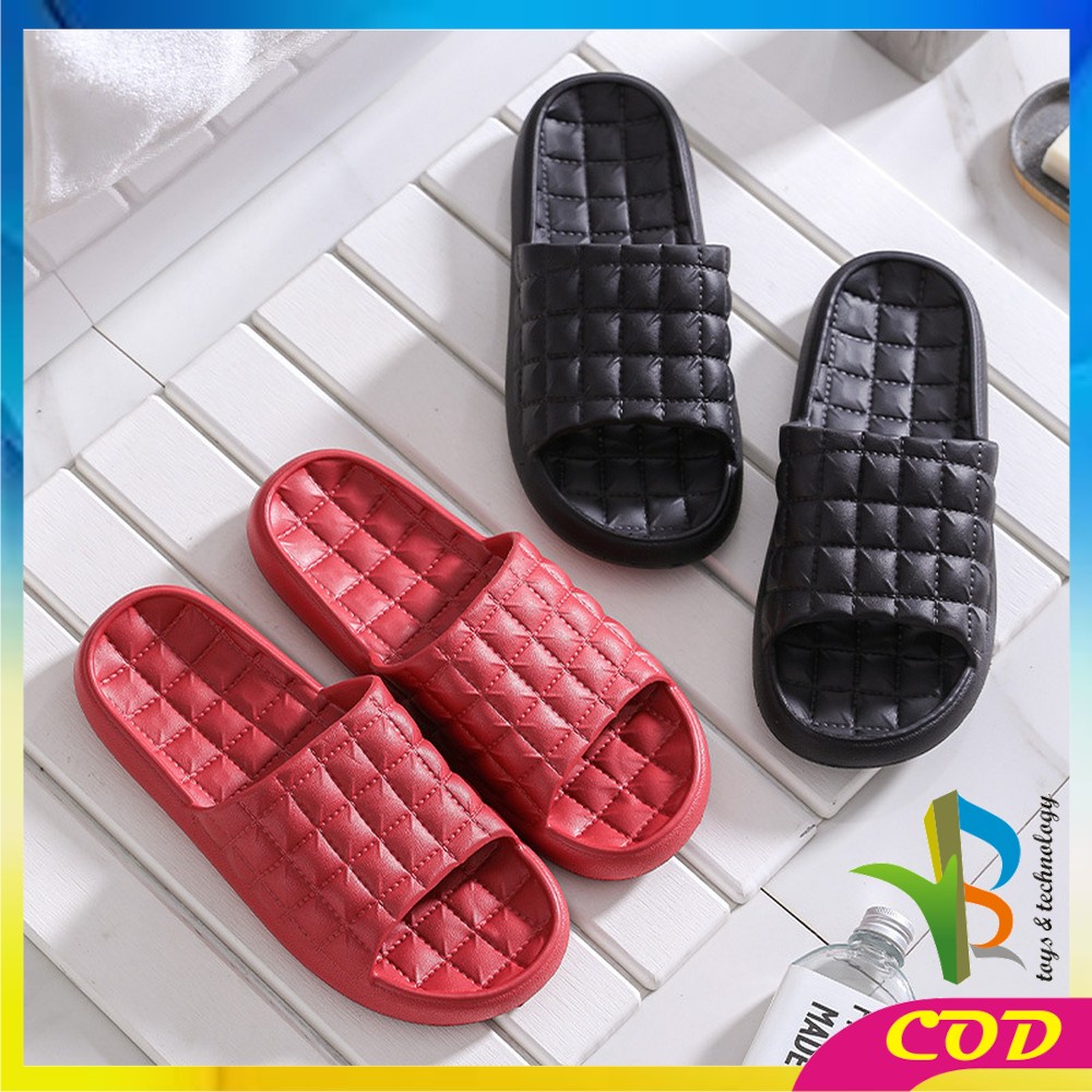 RB-S36 Sandal Slop Rumah Kamar Mandi / Sendal Selop Polos Karet Empuk Import Busa EVA Tebal Korean Style