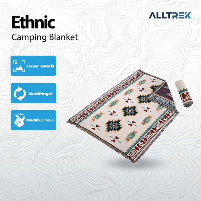 Tenda Camping Alltrek Selimut Tidur Ethnic Camping Blanket