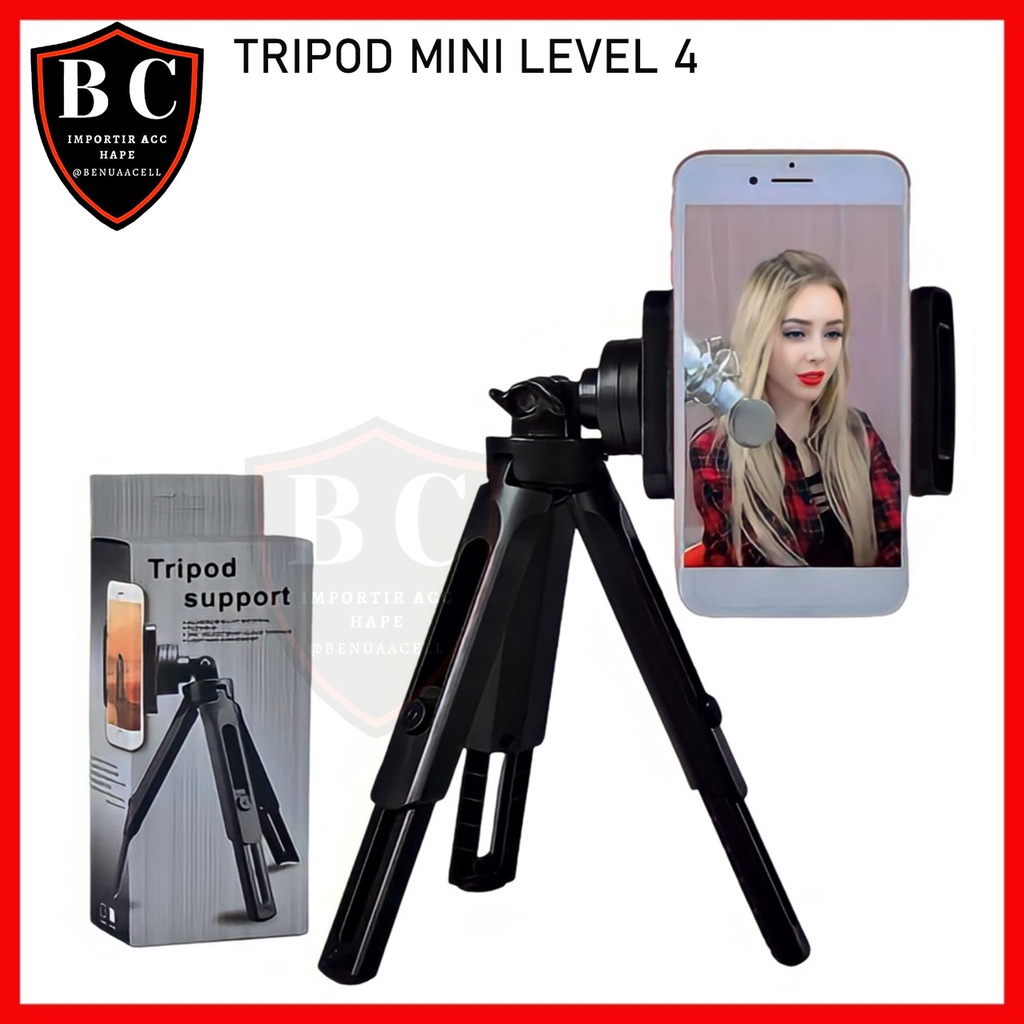 TRIPOD SUPPORT MINI LEVEL 4 - TRIPOD MINI EP5 FOR CAMERA HP RING LIGHT - BC