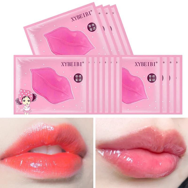 BIMBIM MASKER BIBIR COLLAGEN Pelembab Mulut Kering Pecah Lip Mask Moisturizing Moist Halus Lembut Pink