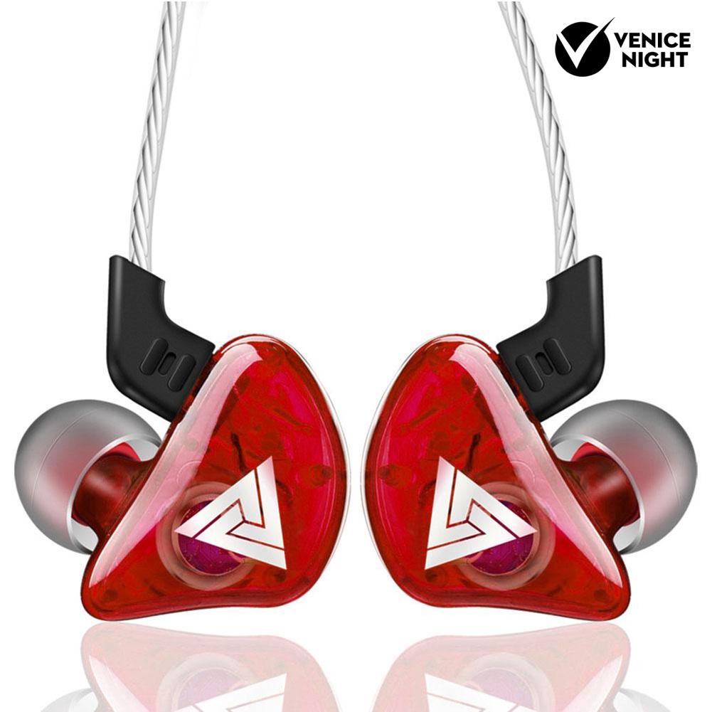 (VNEP) (Berkabel) QKZ-AK5 Portable Heavy Bass In-Ear Earphone Olahraga Headphone dengan Mic