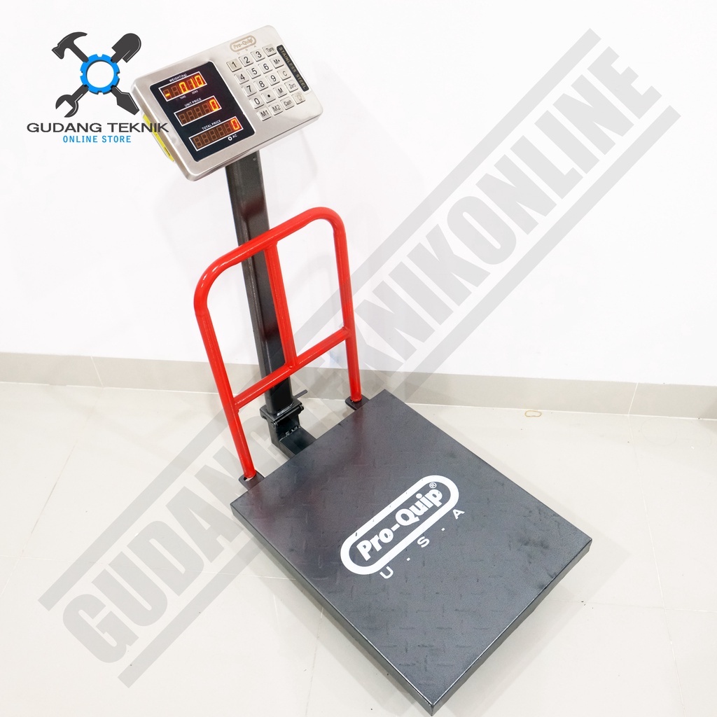 Timbangan Digital Duduk Charger SDS 150kg Rail PROQUIP / Timbangan Berat Barang Duduk Cas Digital Tiang 150 Kg SDS PRO QUIP