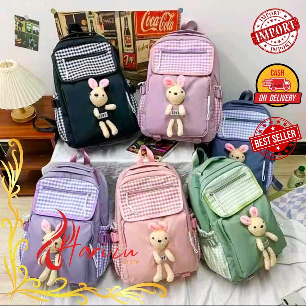 Tas Sekolah Anak Perempuan Cewek Wanita untuk anak anak PAUD TK SD SMP SMA Tas Ransel Backpack Pungg
