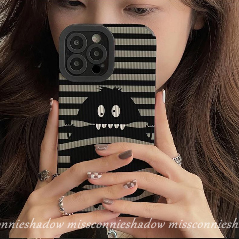 Soft Case Motif Kartun Monster Untuk iPhone 7Plus 8Plus XR 11 Pro Max 12 13 11 Pro Max X XS Max 14 Pro Max