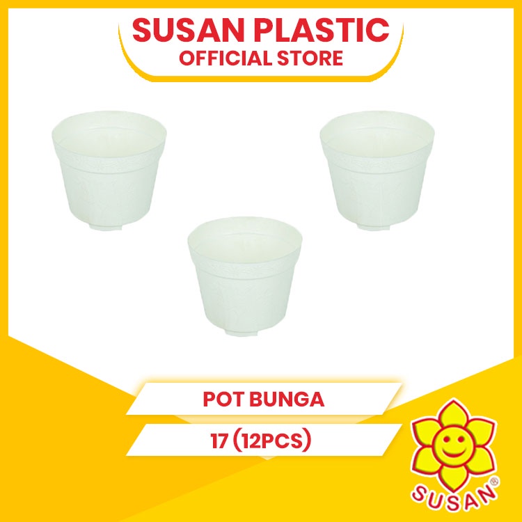 (12PCS) Pot Bunga #17 - Pot Tanaman - Pot Bunga - Pot Kecil - Pot Plastik