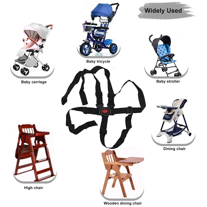 Sabuk Pengaman Stroller Bayi 5 Titik/ Seat Belt Baby Chair/ Sabuk Pengaman Seat Sepeda Bayi