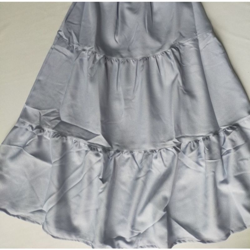 rok pesta satin panjang anak rempel mayung 2-9 tahun