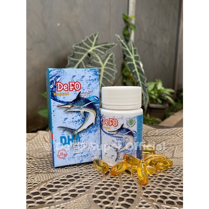 DeFO Super Kapsul Suplemen Minyak Ikan Deep Sea Fish Oil & Flaxseed