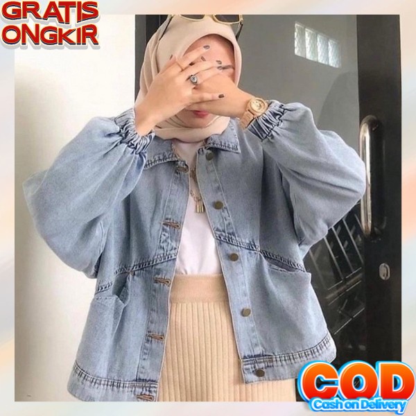 Jaket Jeans Wanita Oversize Sobek Ripped Import Jacket Jins Jaket Jins Wanita Import Jeket Levis Cew