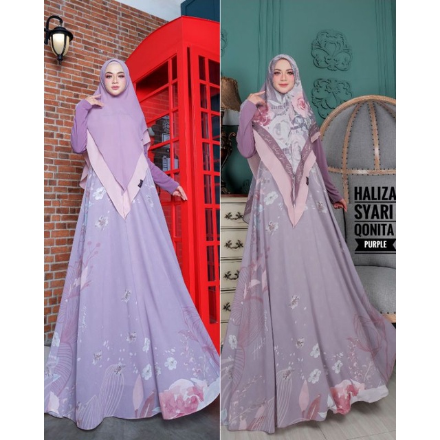 Qonita PURPLE ori by Haliza syari