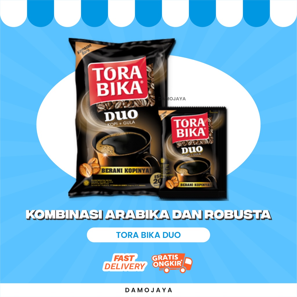 

Minuman Instan Bubuk Kopi Hitam Torabika Duo 1 Renceng Isi 10 Pcs Termurah Terlaris By Damo Shop