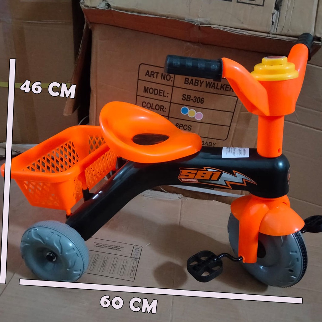sepeda plastik musik sepeda anak roda 3 plastik