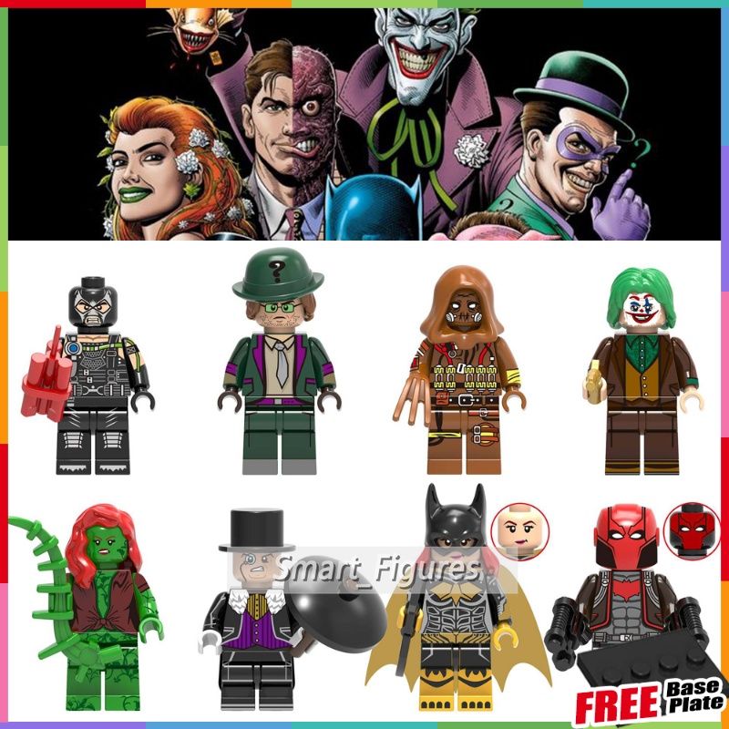 Dc Villains Mainan Action Figure Karakter Scarecrow Joker Poison Ivy Penguin Batgirl Darth Bane X0227