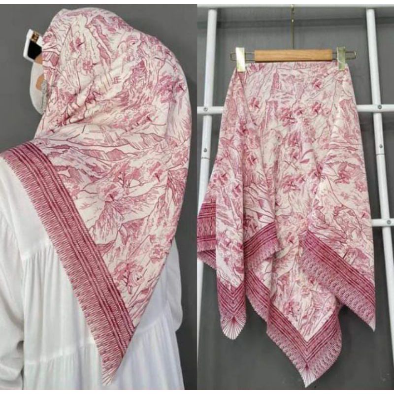 HIJAB VOAL SEGIEMPAT  MOTIF PEGUNUNGAN JILBAB SEGIEMPAT GN SERRIES DENNAY KW PREMIUM Segi empat motif best seller motif pegunungan hijab segiempat motif hijab dennay hijab terbaru murah harga grosir