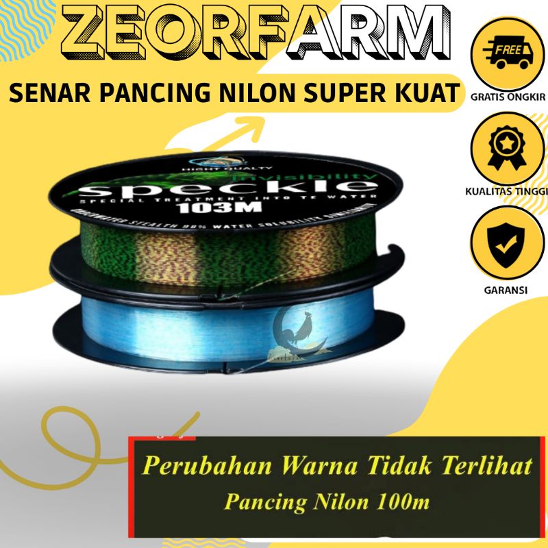 nilon senar pancing transparan 100m zeorfarm