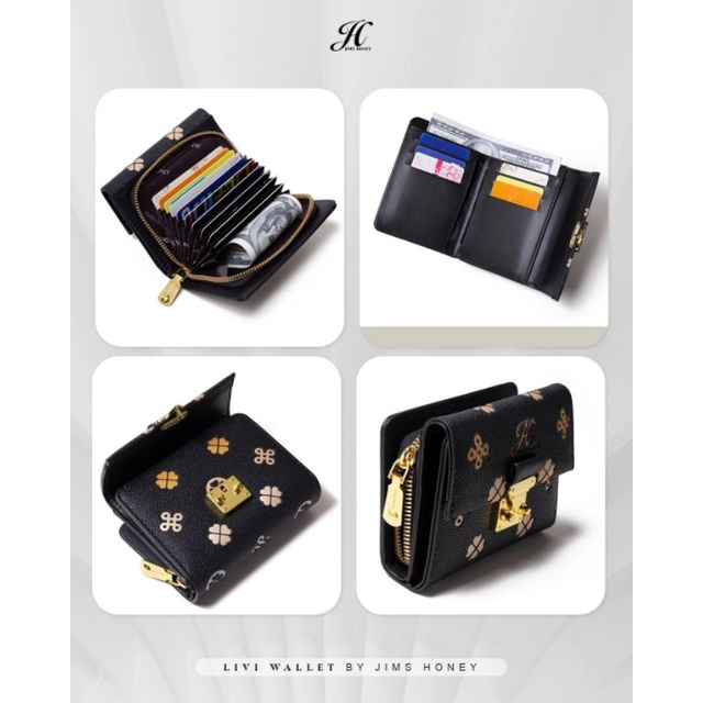 Livi Wallet Dompet wanita Jims Honey Original Dompet kartu emboss realpic cod official store