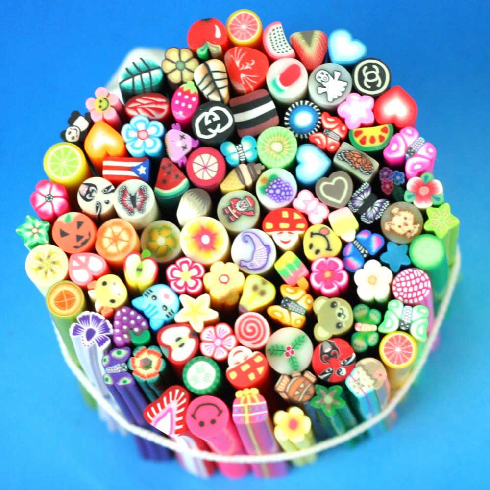 DEKORASI SLIME / NAIL ART FIMO STICK ISI 20PCS