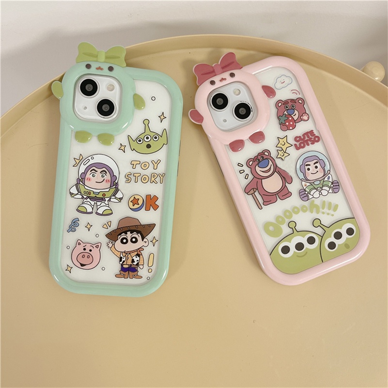 Soft Case Pelindung Lensa Motif Kartun Toy Story Untuk iPhone 14 13 12 11 Pro Max X Xr Xs Max 7 8 6 6s Plus