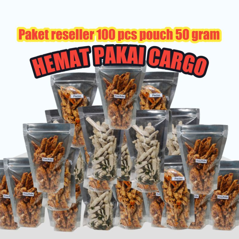 Paket reseller Basreng 50 gram(100 pcs)