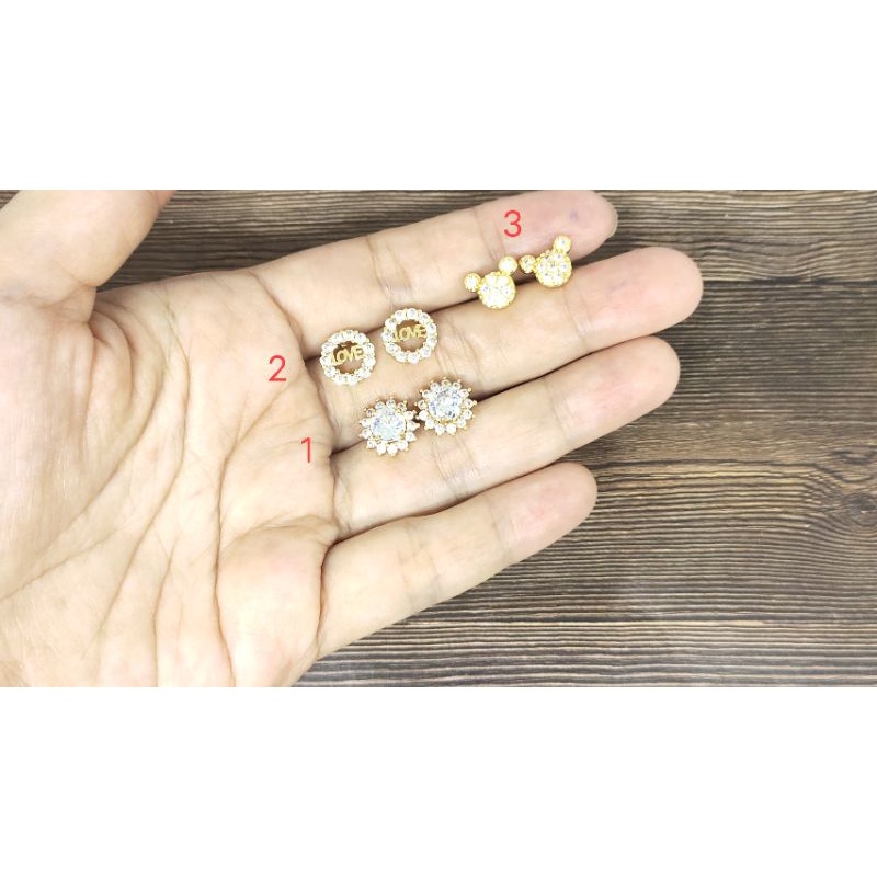 Fifi Fashion Anting Giwang Gold Model Perhiasan Lapis Emas 18K A0015