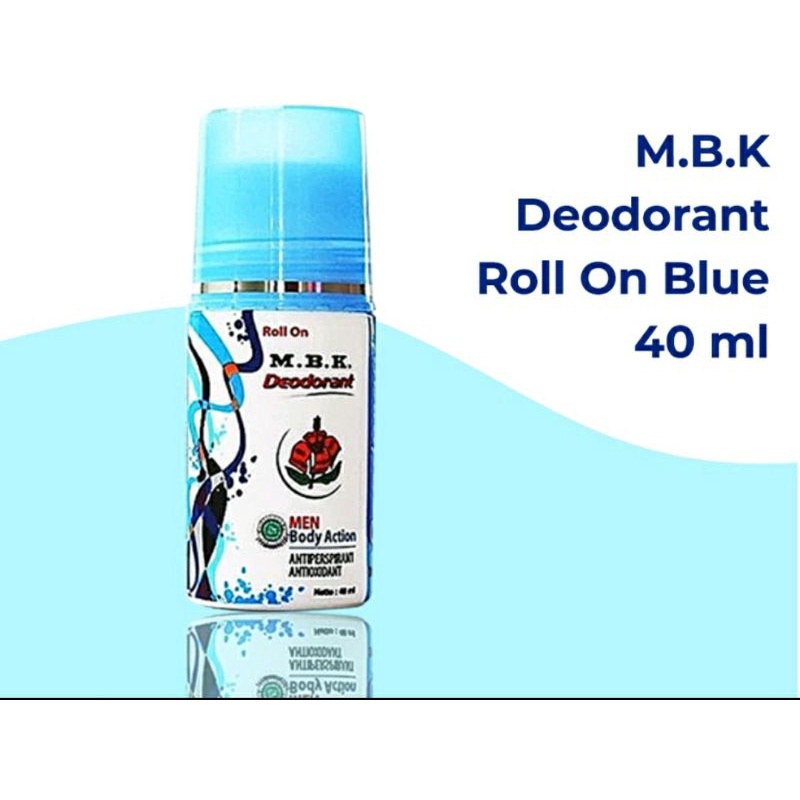 MBK DEODORANT ROLL ON 40ML  / DEODORAN KETEK M.B.K WOMEN &amp; MEN/ PENGHILANG BAU BADAN ROLL ON- BPOM