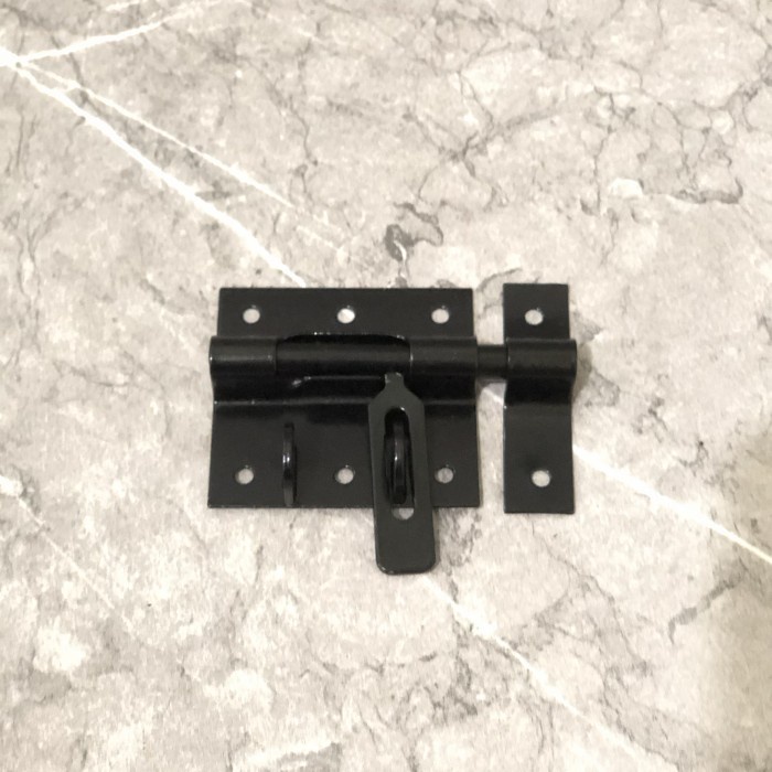 Grendel Pintu Rush Euro 2.5" 2.5 Inch Hitam Gembok Pintu Rumah