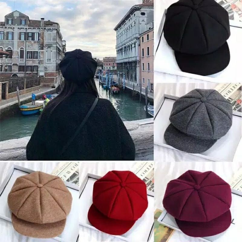 Topi Apollo Newsboy Dewasa Pria Wanita Unisex Topi Seniman Pelukis Thomas Shelby Peaky Blinder
