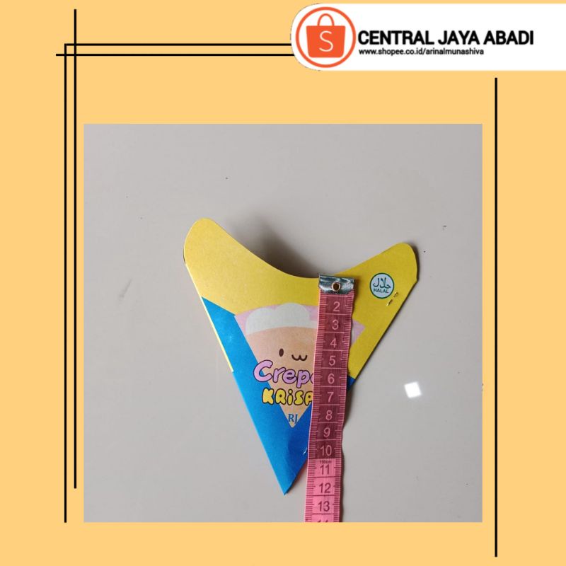 

100 LEMBAR KEMASAN CREPES PAPER CRAFT UKURAN 13 × 14,5 KERTAS LEKER CRISPY HIGH QUALITY BOX LEKKER WAFFLE CROFFLE PRODUK TERBARU SERI BARU | CENTRAL JAYA ABADI 826
