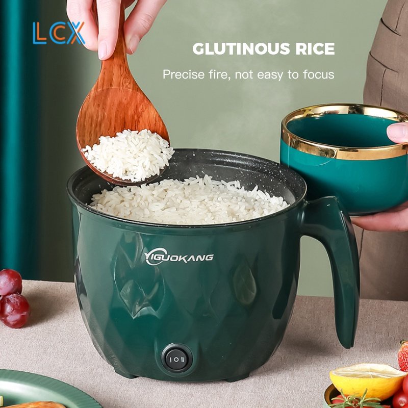 LCX Panci Listrik Multifungsi Free kukusan / Steamer Stainless Lapis Keramik Teflon cooking pot Elektrik VS-1854