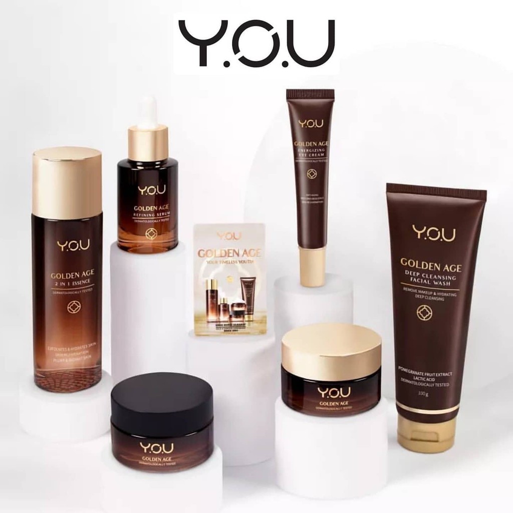 Golden Age Deep Cleansing Facial Wash 100gr l Refining Serum 20ml by Y.O.U
