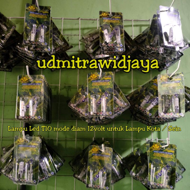 Lampu led jelly 12v mode diam Lampu Kota / Lampu SEIN / RETENG Reting Lampu T10 12volt mode diam untuk sein motor